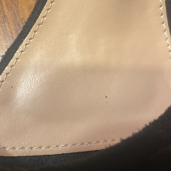 Allegra K Suede Open Toe Kitten Heel Ankle Strap Sandals, Black, Size 7. - Picture 8 of 8